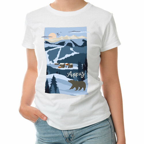 фото Футболка roly, размер s, белый