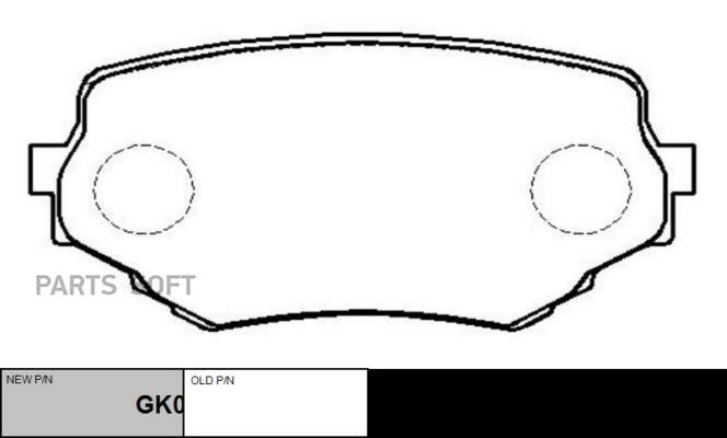 (старый номер CKS-12) Колодки тормозные CTR / арт. GK0952 - (1 шт)