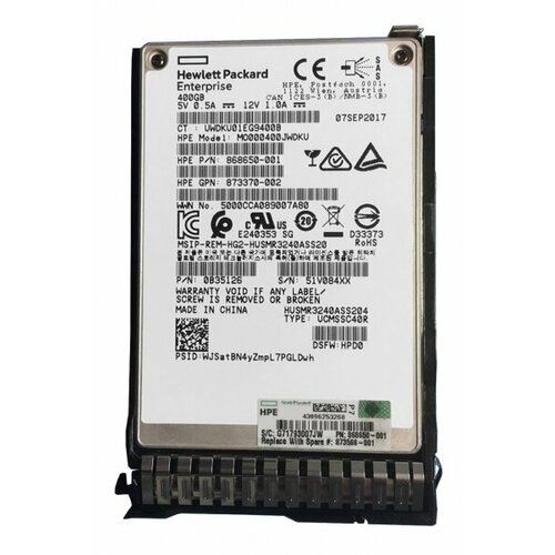 Жесткий диск HP MO000400JWDKU 400Gb SAS 25 SSD 6129500₽