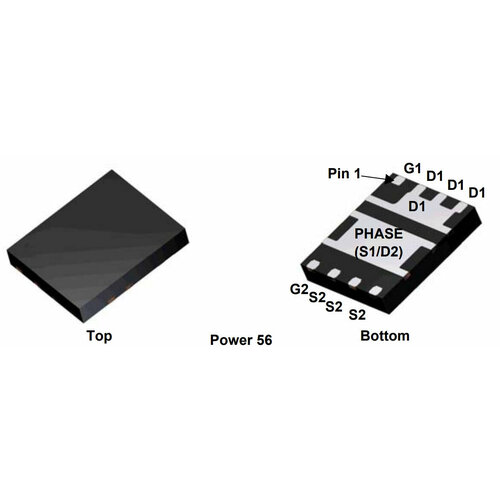 Микросхема FDMS3600S N-Channel MOSFET 25V 30A POWER56 микросхема fdms3615s n channel mosfet 25v 23a power56