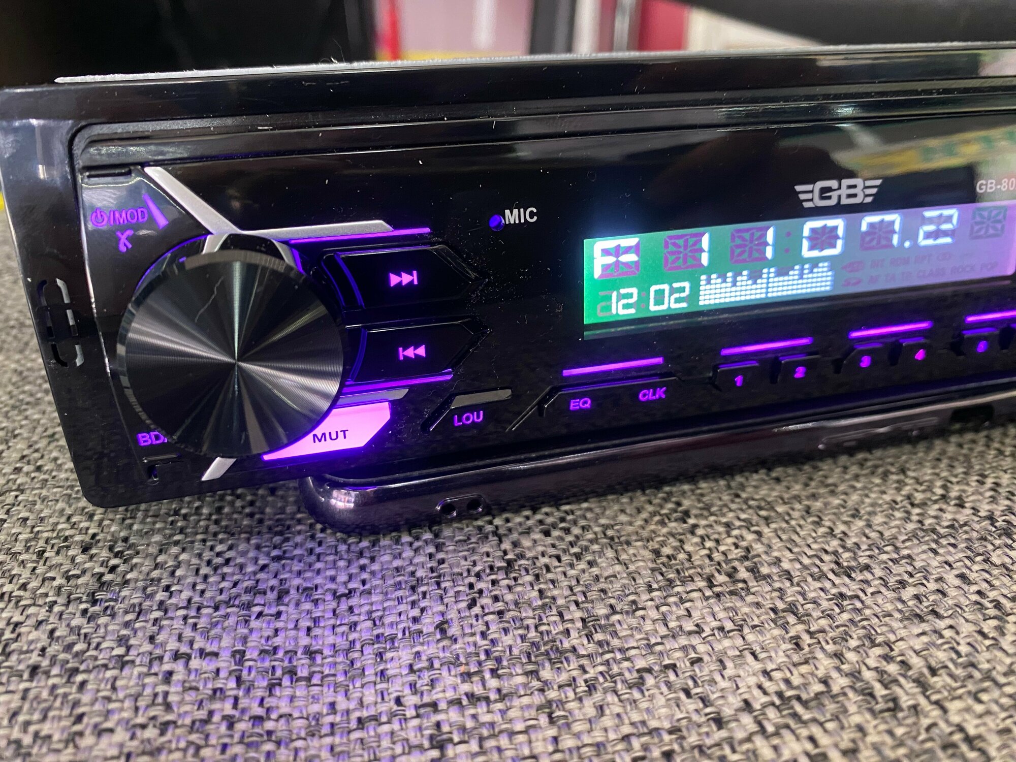 Магнитола Bluetooth USB Aux Radio 7 видов подсветки