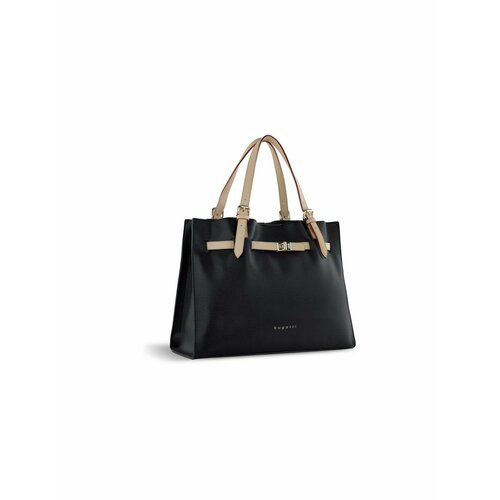 фото Сумка тоут bugatti, фактура гладкая, черный