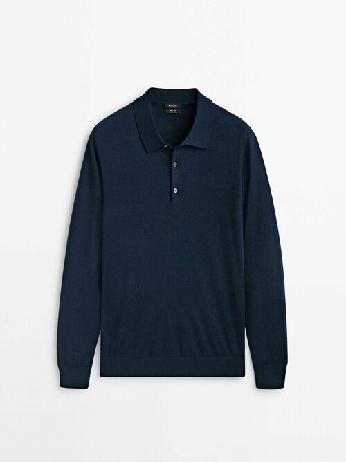 Пуловер Massimo Dutti, размер M, синий