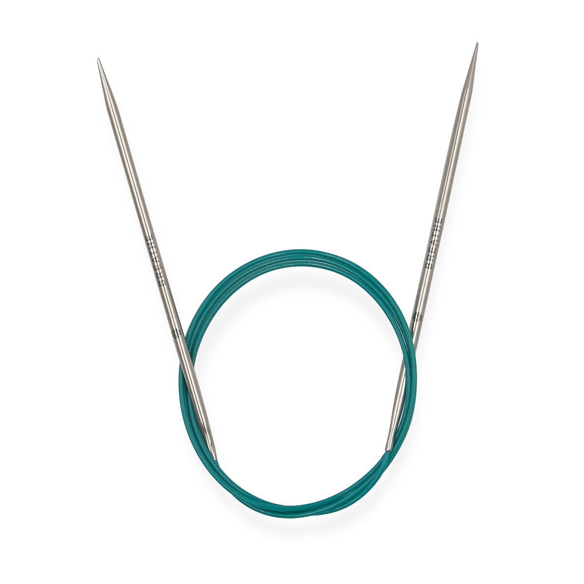 Спицы для вязания круговые, 3,5мм*100см, нержавеющая сталь, серебро, KnitPro Mindful