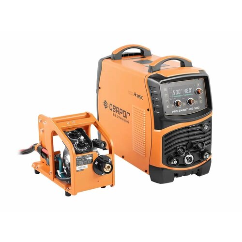 Сварог PRO SMART MIG 500 N215S Сварочный полуавтомат 380В 50-500A 178 кВа синергетика LCD дисплей выносное подающее 53 кг арт 00000100215 28613200₽