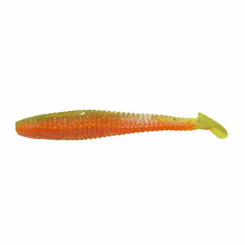 Силиконовая приманка для рыбалки виброхвост YAMAN PRO Flatter Shad, р.5 inch (127 мм), цвет #16 - Arbuz (уп. 4 шт.)