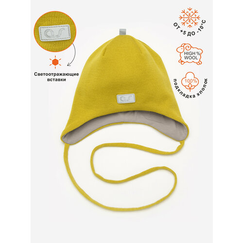 Шапка ARTEL, размер 50, желтый шапка artel размер 50 желтый зеленый