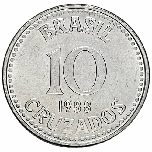 Бразилия 10 крузадо 1988 г.