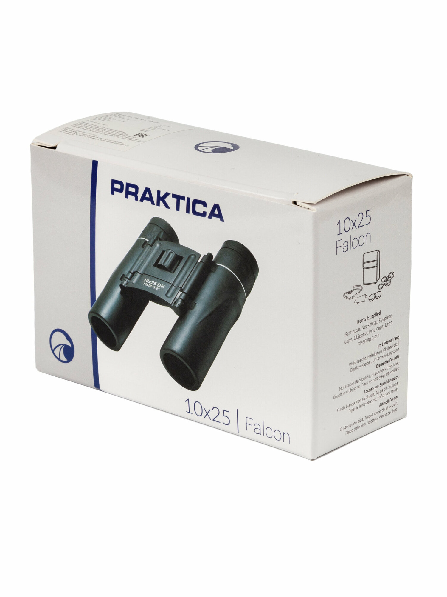 Бинокль компактный Praktica Falcon 10x25, туристический для охоты рыбалки чёрный