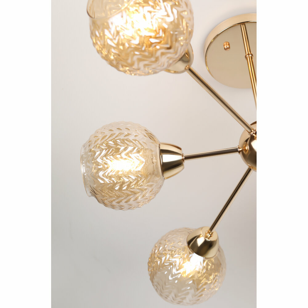 Люстра на штанге Rivoli Heidi 3106-306 (Б0051263) - фото №5