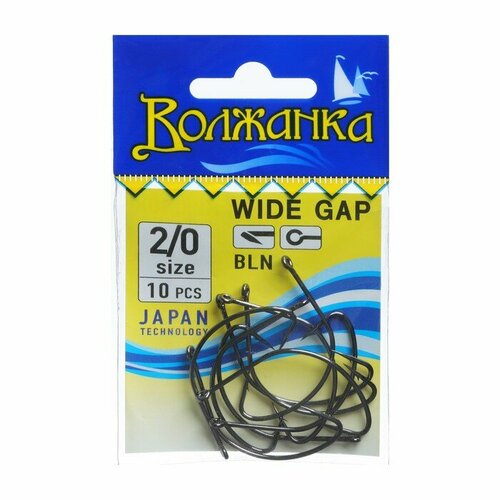 фото Крючки "волжанка" wide gap № 2/0, 10 шт volzhanka