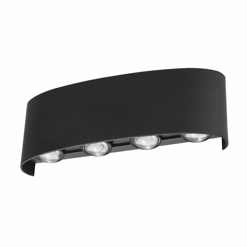 фото Ulu-p20b-8w-4000k ip65 black светильник светодиодный уличный. архитектурный накладной. белый свет 4000k. корпус черный. tm uniel