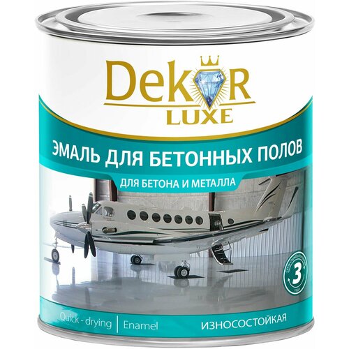 Эмаль алкидно-уретановая для бетонных полов Dekor серая 26 кг 839₽