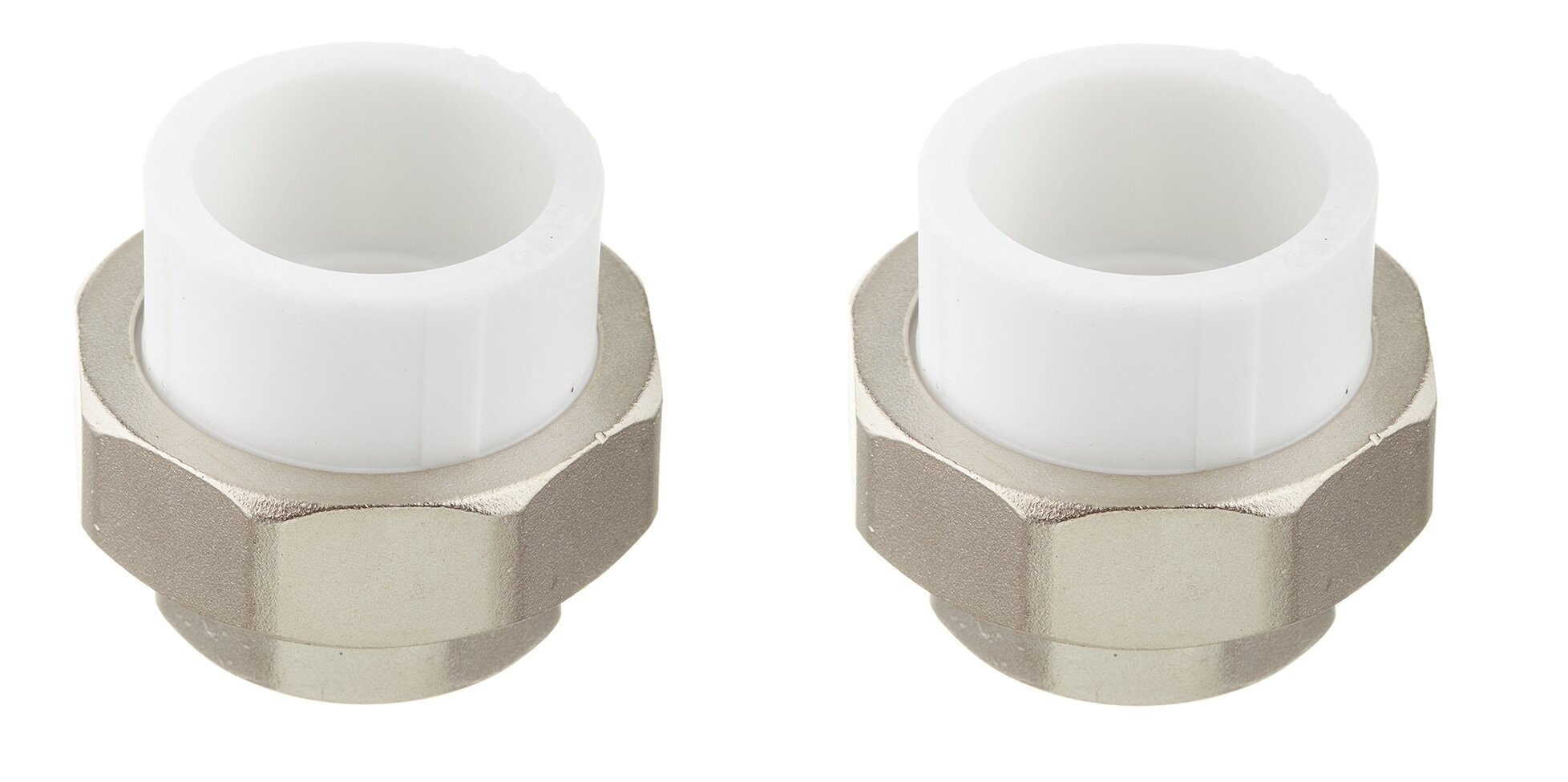 фото Муфта полипропиленовая разъёмная (американка) 25x3/4"ВР 2 шт Политэк