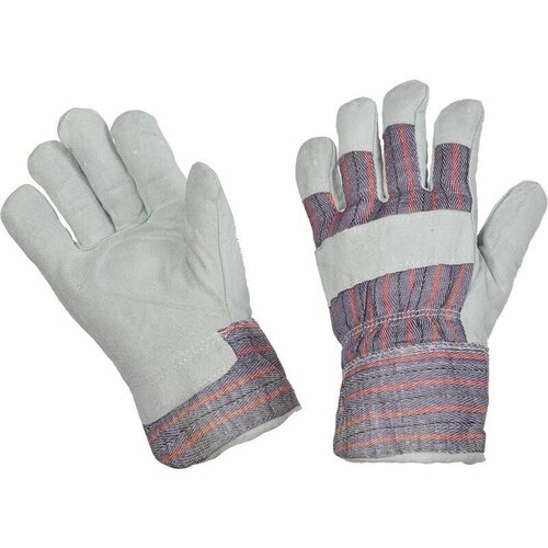 перчатки утепленные xl спилок хб мех Перчатки защитные КНР спилковые, комбинированные, утепленные (спилок с хб)