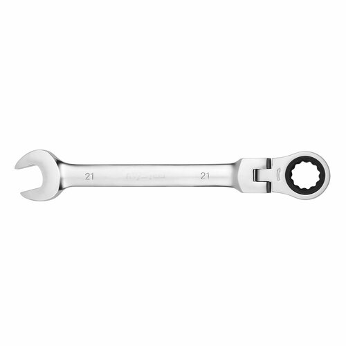 Ключ комбинированный трещоточный с шарниром 21мм AV Steel ключ комбинированный av steel 21мм av steel арт av311021