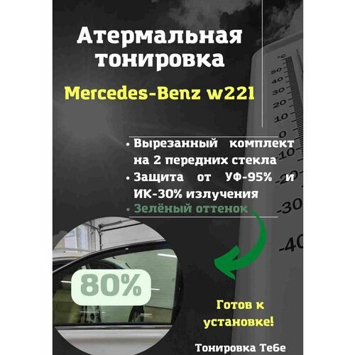 Термо тонир Mercedes w221 80% green