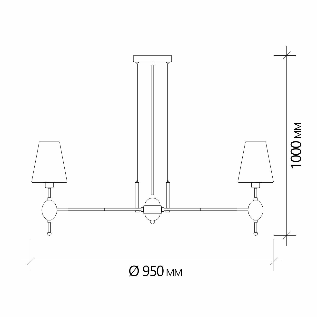 Подвесная люстра Escada 2106/10S E14*40W Nickel - фото №11