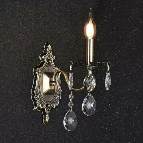 Светильник настенный с хрусталем 8008/1 AB