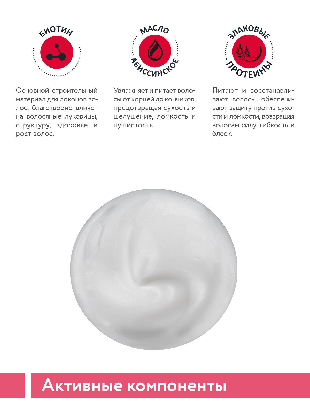 ARAVIA Маска для волос и кожи головы с биотином и абиссинским маслом Gloss & Grow Vital Mask, 200 мл — фото 1