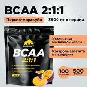 Аминокислоты PRIMEKRAFT BCAA 2:1:1 (БЦАА), Персик-Маракуйя, 500 г/100 порций