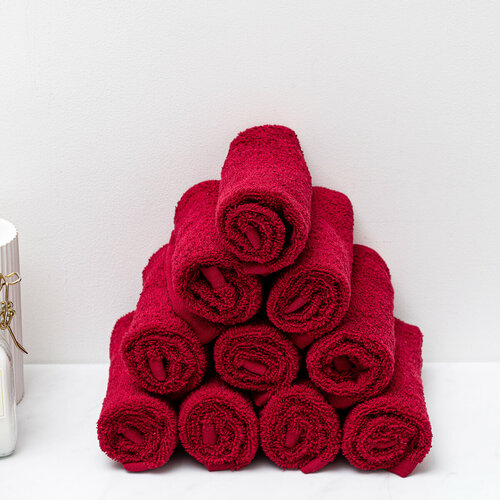 Набор махровых салфеток TERRY JAR Ruby wine - бордо пл 400 гр 10 шт 927₽