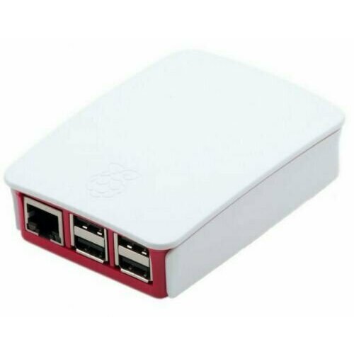 Корпус Raspberry Pi Official Pi 3 Case RASPBERRY-PI3-CASE Red/White с крышкой для микрокомпьютеров Raspberry Pi 3 Model B и Model B+ корпус raspberry pi raspberry pi 4 model b official case okdo standard series black retail для raspberry pi 4 model b