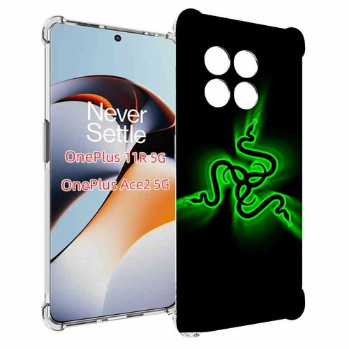 Чехол MyPads Razer для OnePlus 11R задняя-панель-накладка-бампер чехол mypads жук для oneplus 11r задняя панель накладка бампер