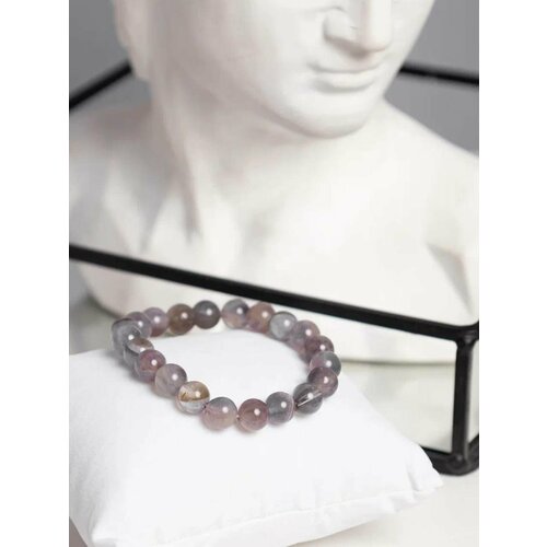 фото Браслет-нить натуральный камень, браслет со смыслом, браслет талисман, знаки задиака, 1 шт., размер 17.5 см, размер one size, фиолетовый paradise.yewerly