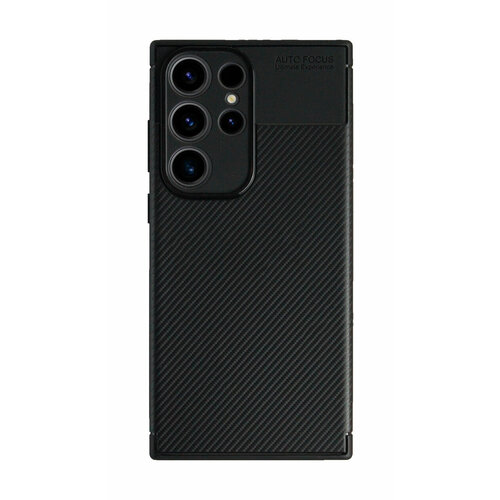 Чехол-накладка Devia Carbon Fiber Texture Shockproof Case для смартфона Samsung Galaxy S23 Ultra черный