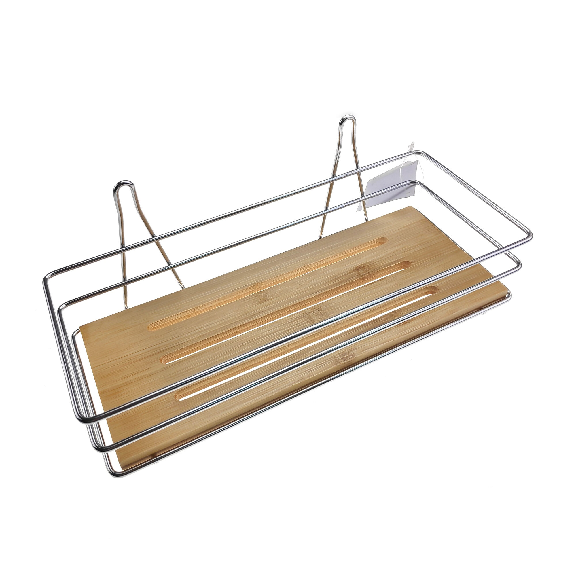 фото Полка для ванной, прямоугольная, одноярусная, 26х11х10см