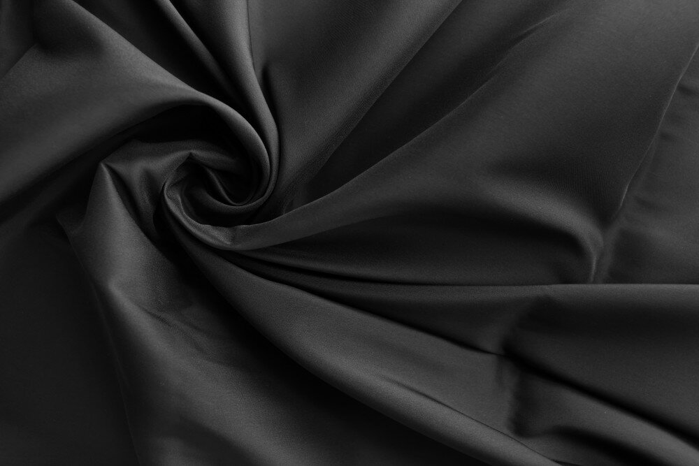 Ткань подклад из купро черного цвета