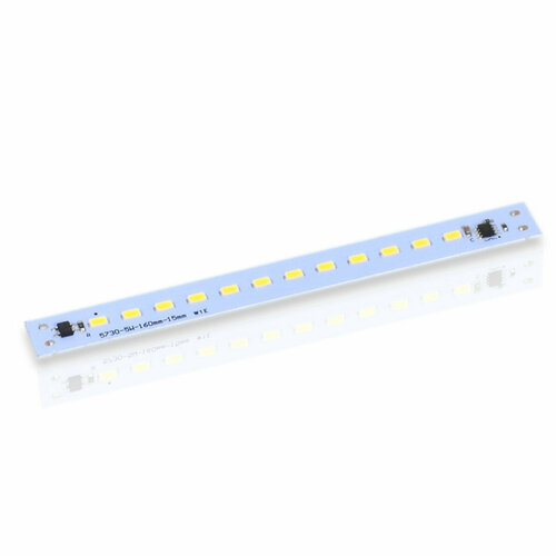 фото Светодиодная линейка 2835, 12 led, 220v, 5w, 160mm, d180, day white icled