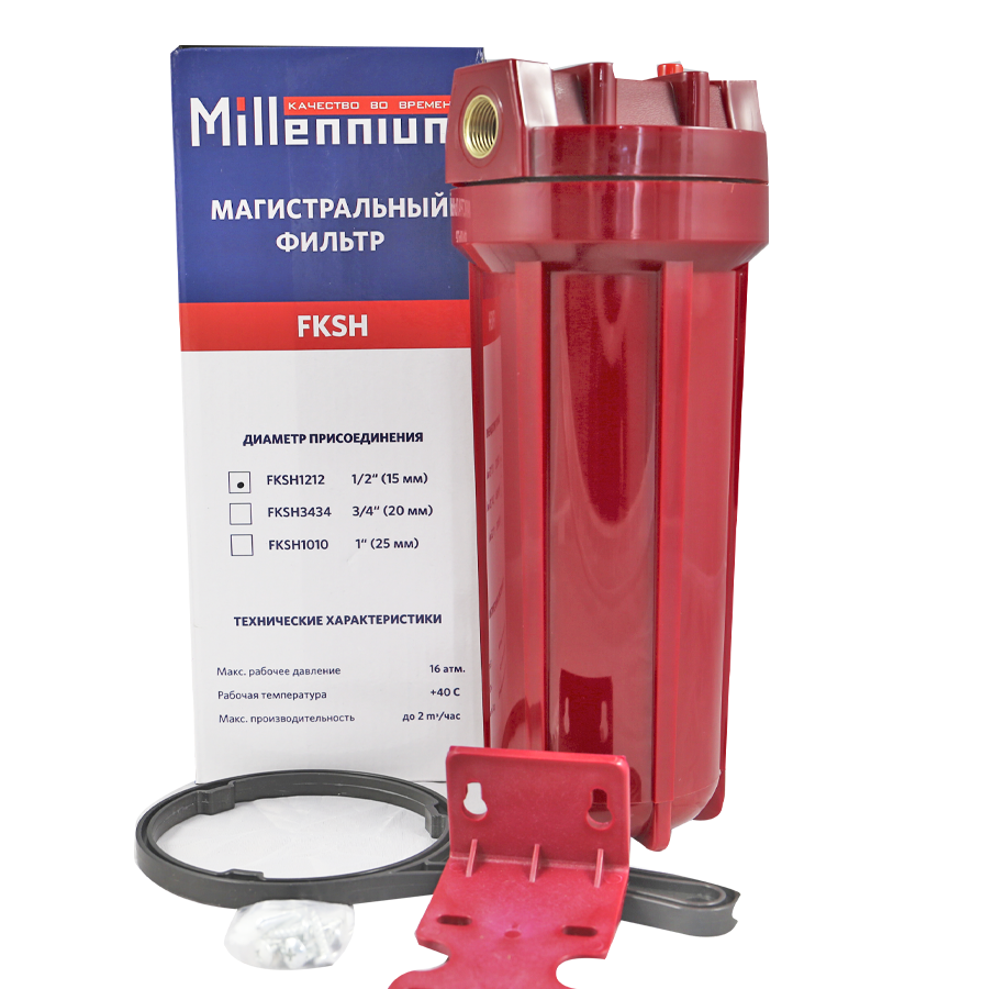 Колба фильтр для горячей воды 3/4" Millennium FKSH3434 - фотография № 3