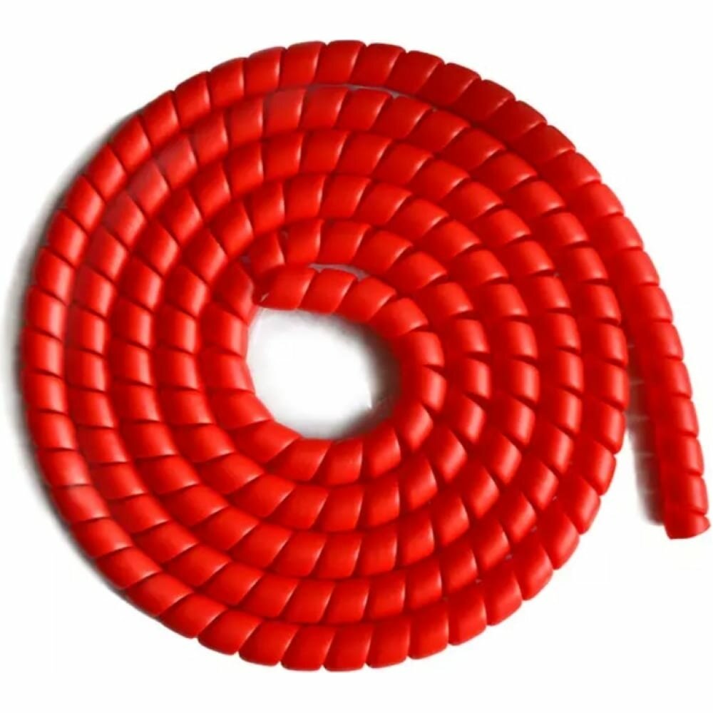 PARLMU SG-20-F13-k5 - спиральная пластиковая защита, полипропилен, размер 20, плоская поверхность, цвет красный, длина 5 м PR0300200-5
