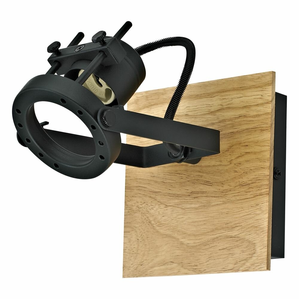 фото Спот Inspire Technic GU10 цвет черный/деревянный