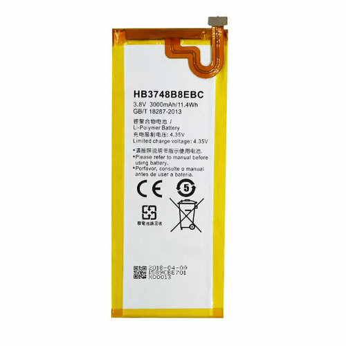 Аккумулятор N-One (батарейка, АКБ) для Huawei HB3748B8EBC Ascend G7 3000mAh dctenone replacement battery for huawei c199 ascend g7 g7 tl100 battery hb3748b8ebc 3000mah for huawei c199 c199 cl00