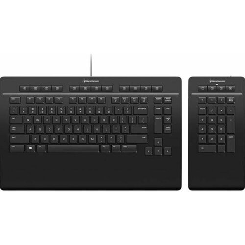 Клавиатура проводная 3Dconnexion Keyboard Pro with Numpad USB черный 3351700₽