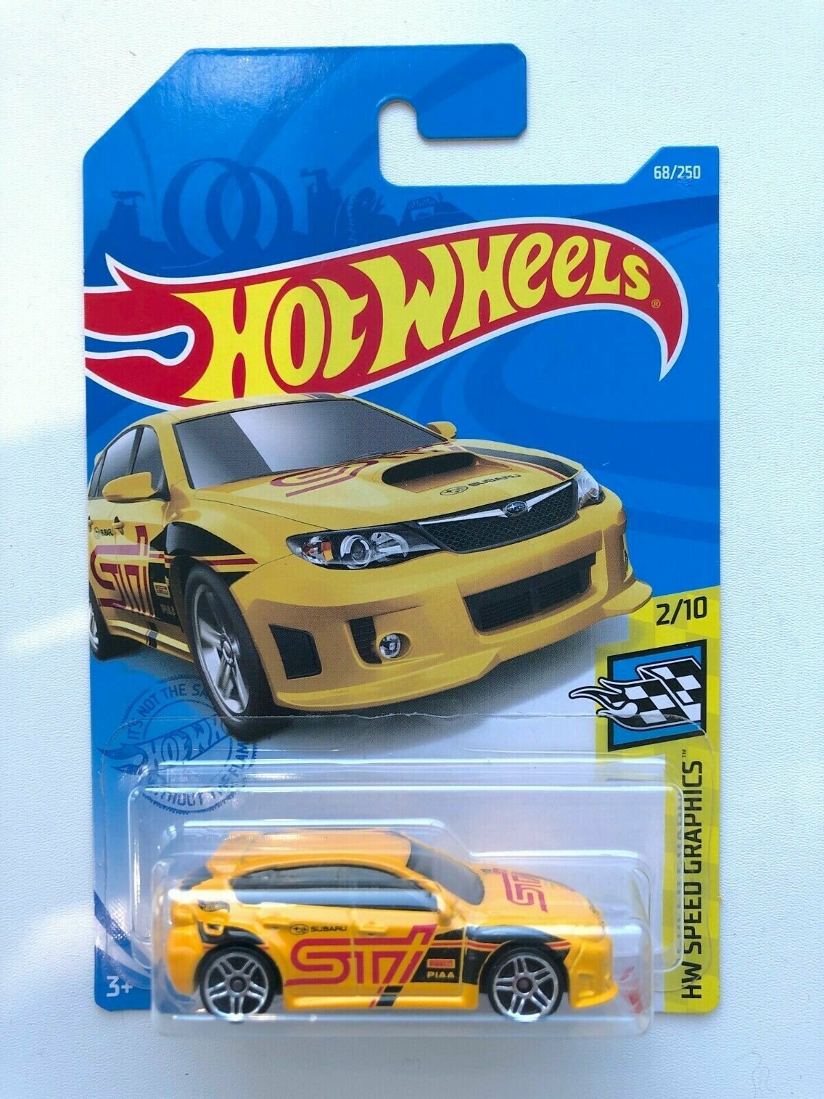 Hot Wheels SUBARU WRX STi Субару 68/250 HW Speed Graphics 2/10 Mattel GRY42