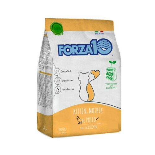 сухой корм для кошек leonardo kitten на основе курицы 2 кг Forza10 Cat Maintenance Kitten Pollo сухой корм для котят с курицей - 350 г