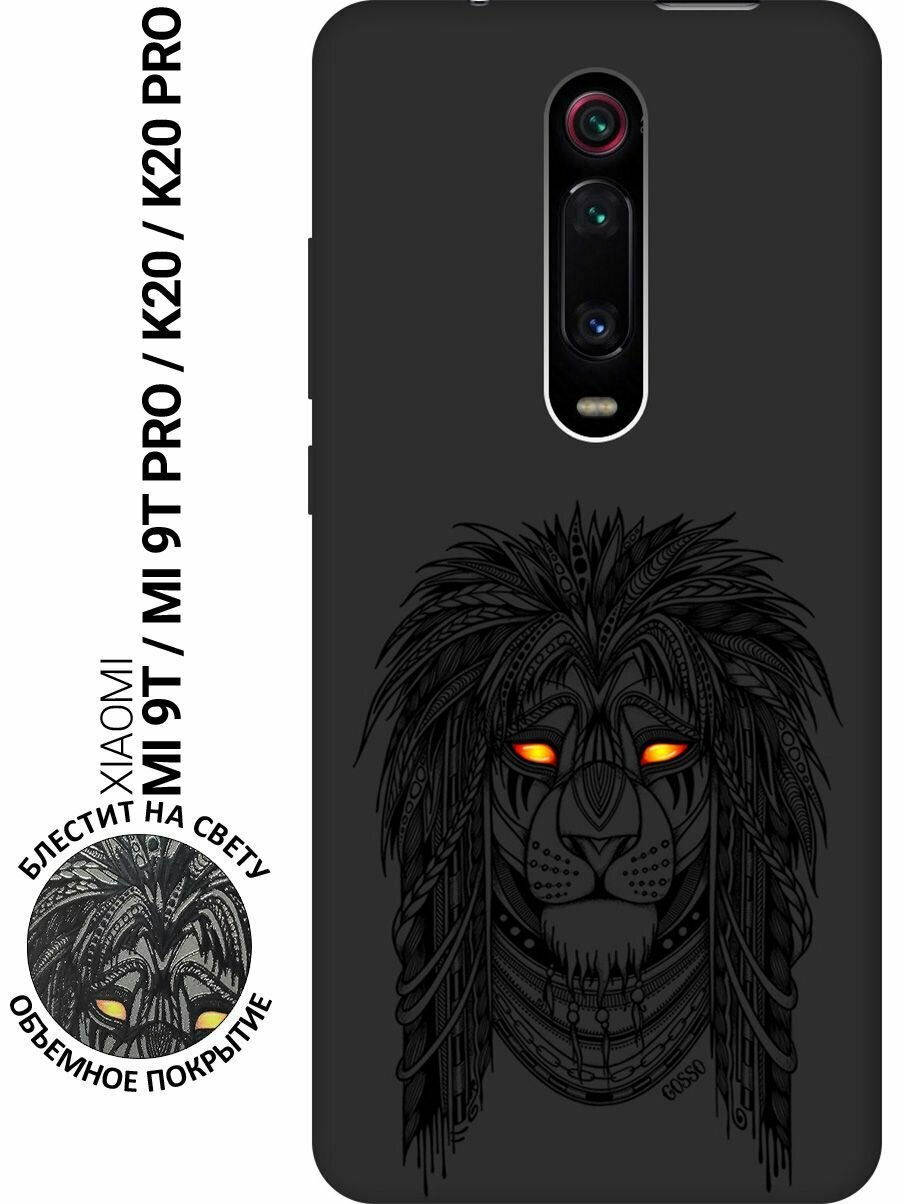Ультратонкая защитная накладка Soft Touch для Xiaomi Mi 9T / Mi 9T Pro / K20 / K20 Pro с принтом "Grand Leo" черная