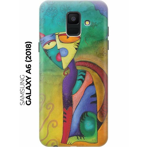 RE: PAЧехол - накладка ArtColor для Samsung Galaxy A6 (2018) с принтом Разноцветный котик re paчехол накладка artcolor для samsung galaxy a6 2018 с принтом эскиз девушки