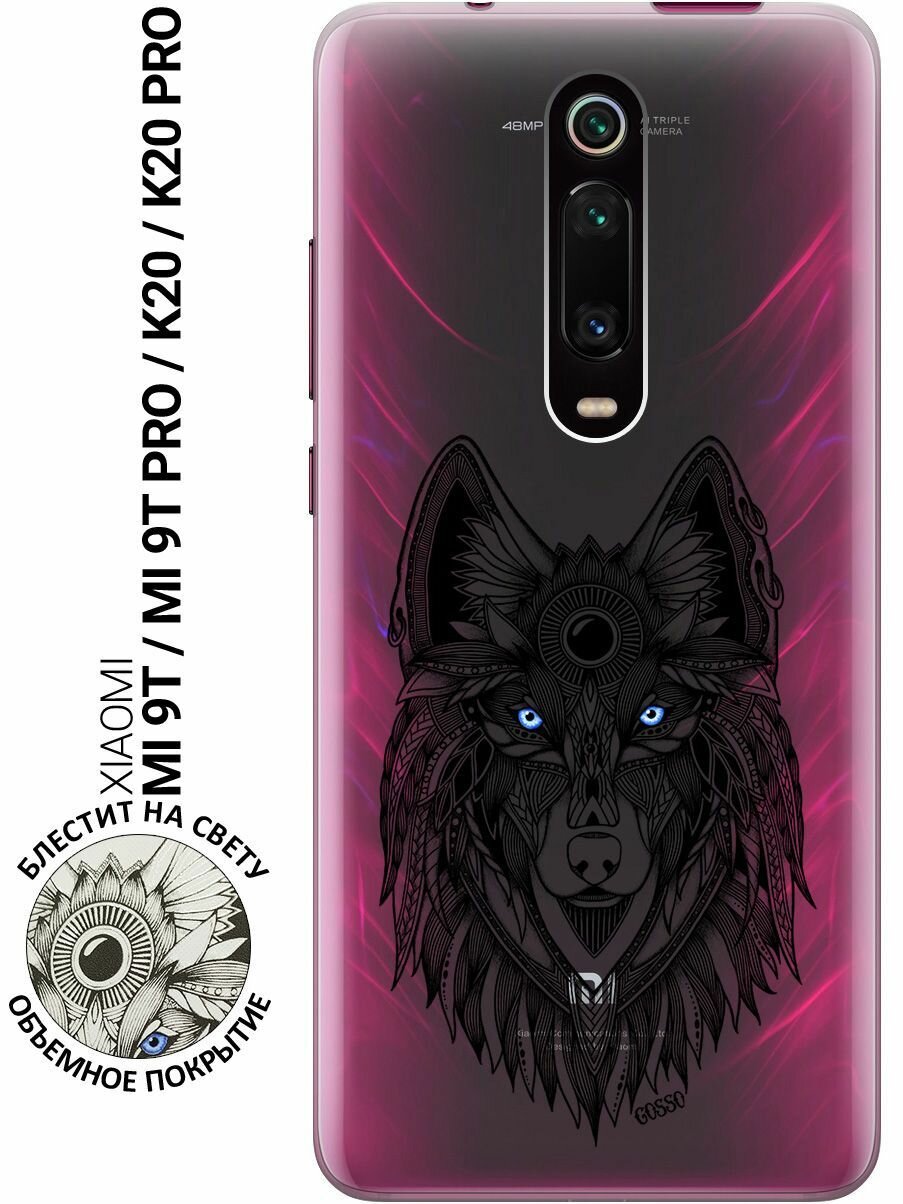 Ультратонкий силиконовый чехол-накладка для Xiaomi Mi 9T / Mi 9T Pro / K20 / K20 Pro с 3D принтом "Grand Wolf"