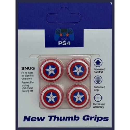 4 накладки на стики Captain America для геймпада Dualshock PS4 146900₽