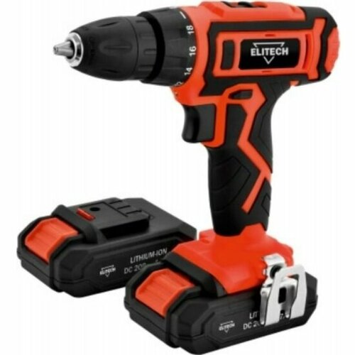 Дрель аккумуляторная ELITECH домашный мастер ELITECH ДА 202СЛ E220101701 563000₽