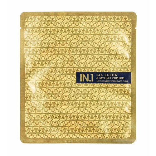 Увлажняющая гидрогелевая маска для лица N1 Маска 24 К золота и муцин улитки 1066₽