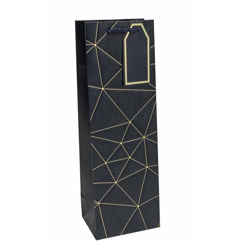 Пакеты Пакет Тёмно-синий Треугольники 12*36*9
