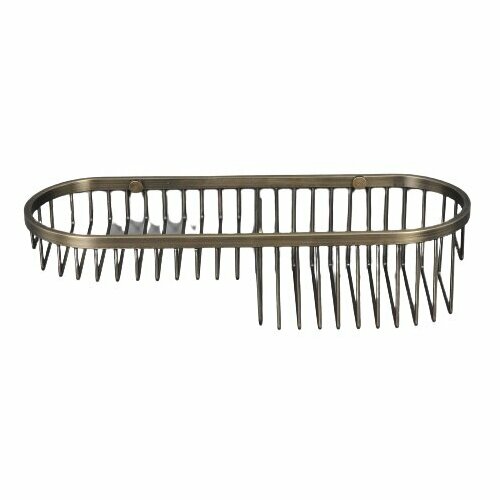 4111BR Мыльница-решетка 2х секционная бронза