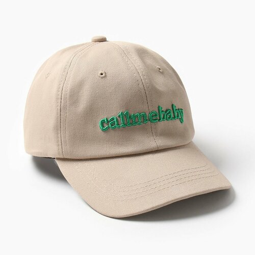 фото Кепка minaku, размер 54/56, бежевый