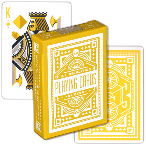 DKNG Yellow Wheel, коллекционные игральные карты Art Of Play bicycle rider back standard index playing cards red blue deck seconds poker uspcc usa magic card games magic tricks props